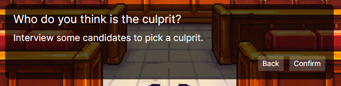 Making Conclusion About Culprit At Court Room in A Detective Game by Methodox