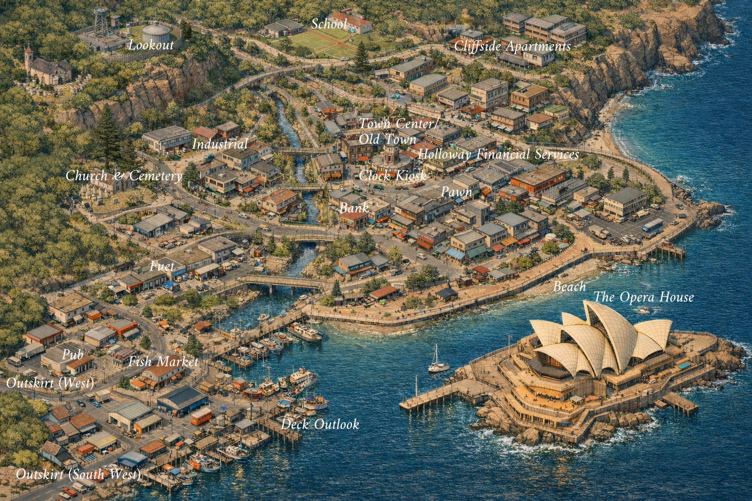 Baytown in A Detective Story