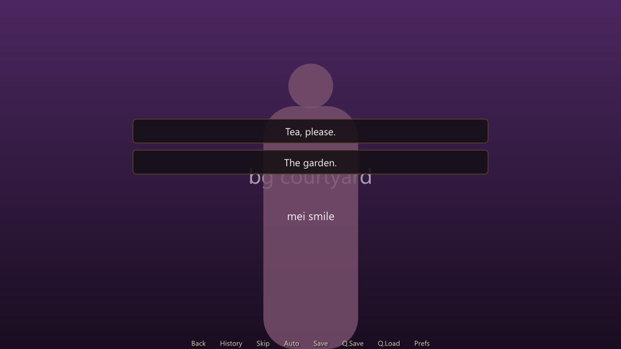 Hello Novella: a choice over placeholder art
