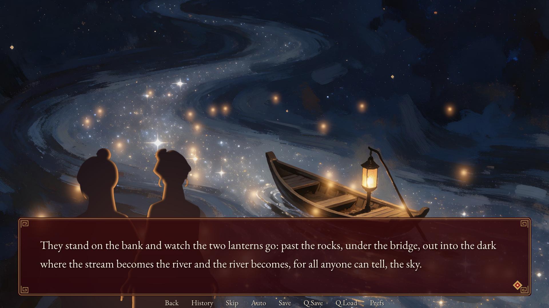 A CG with the dialogue window