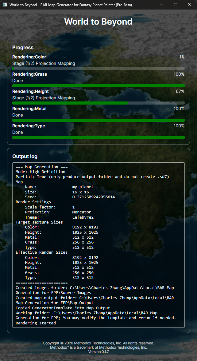 Generation Screen
