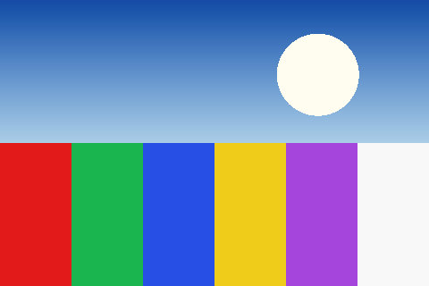 The same adjustment inside a pass-through group, affecting the whole picture