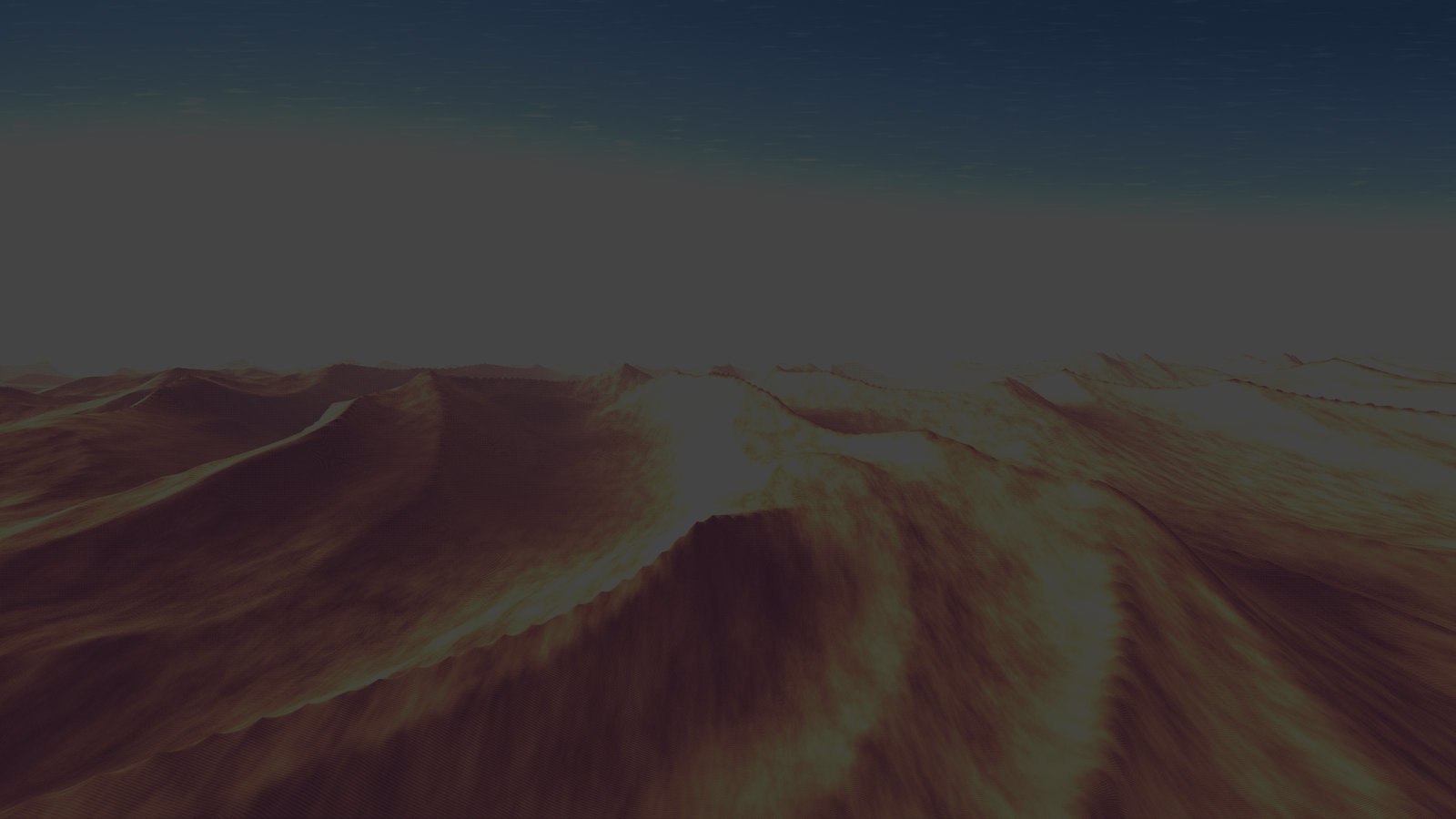 A much darker exposure rendition of the dunes