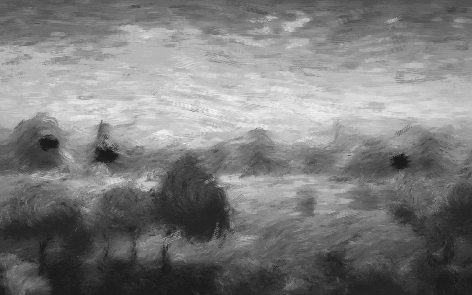 A monochrome conversion using the standard broadcast weighting