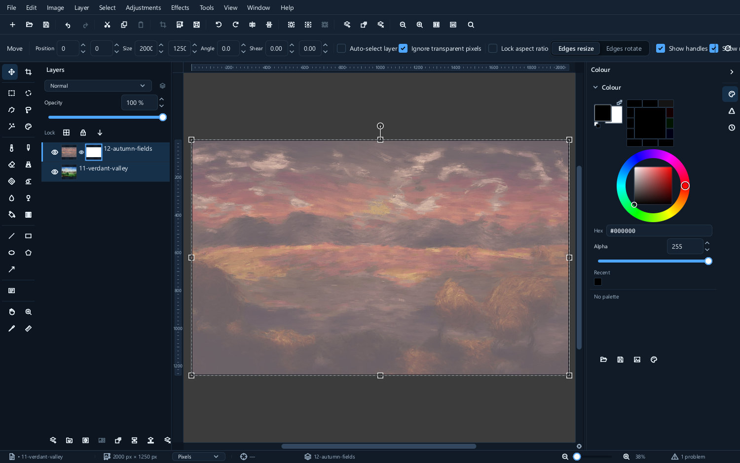 A layer in the panel with a newly added mask beside its thumbnail