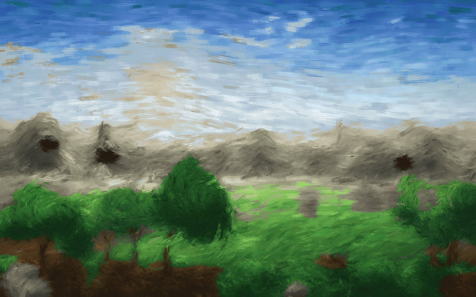 A green valley photograph in the sRGB colour space