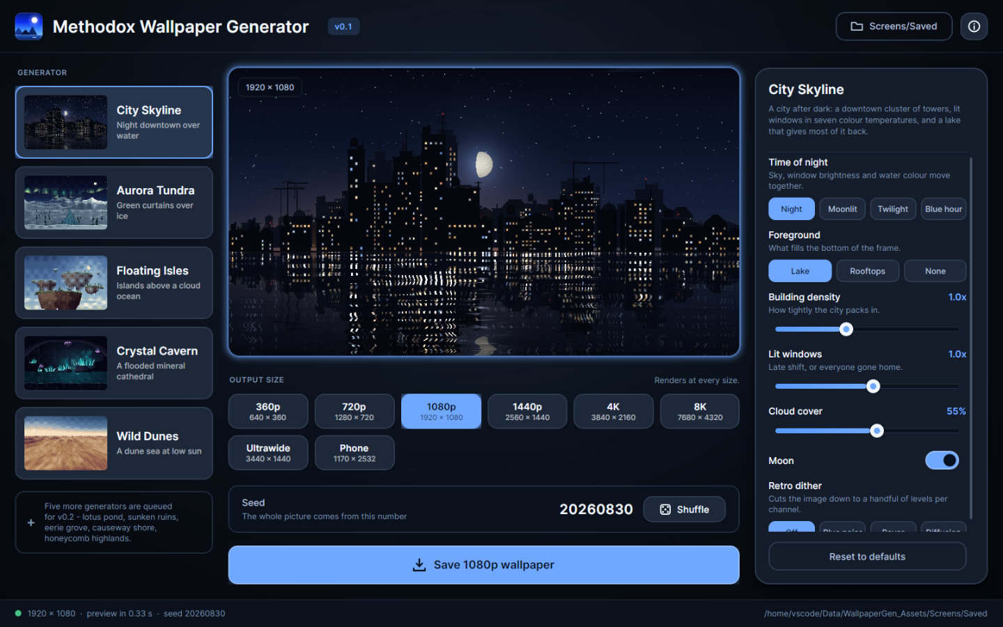 Wallpaper Generator overview