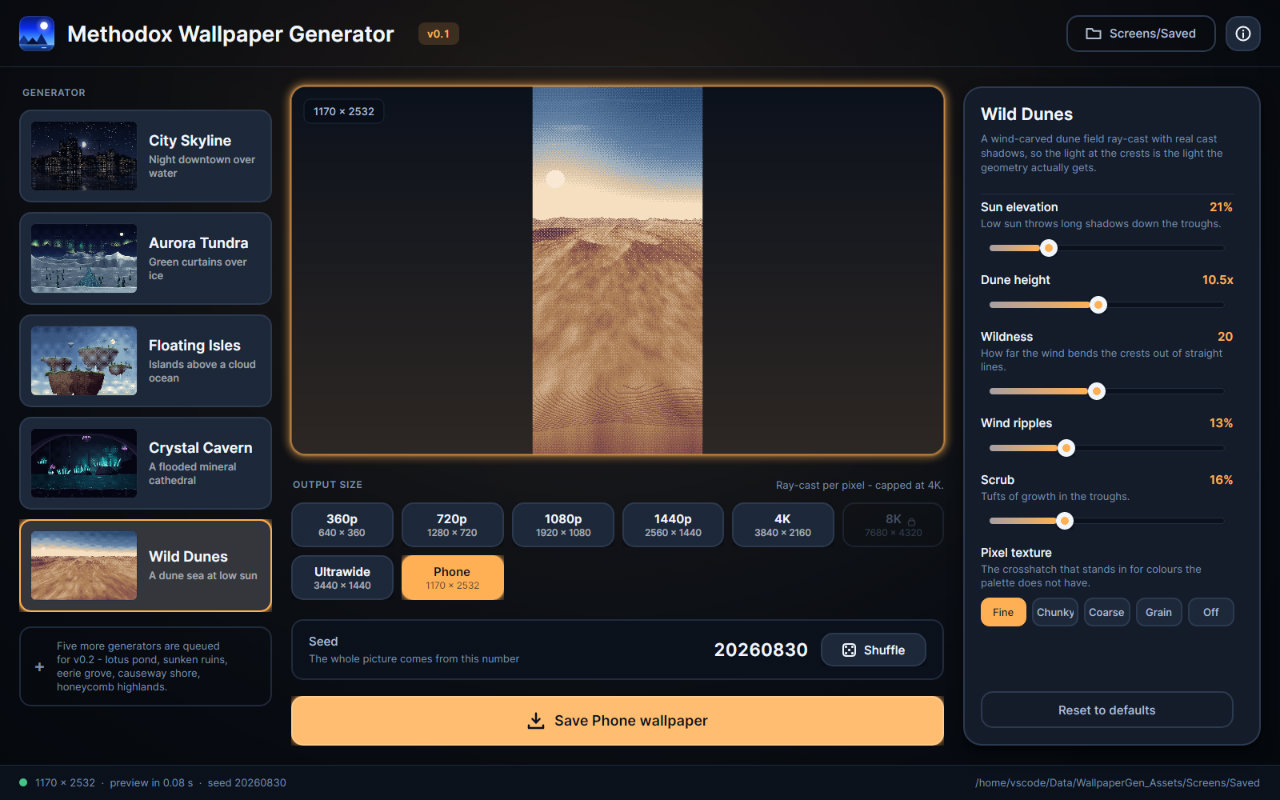 A phone-sized output previewed at its own aspect ratio
