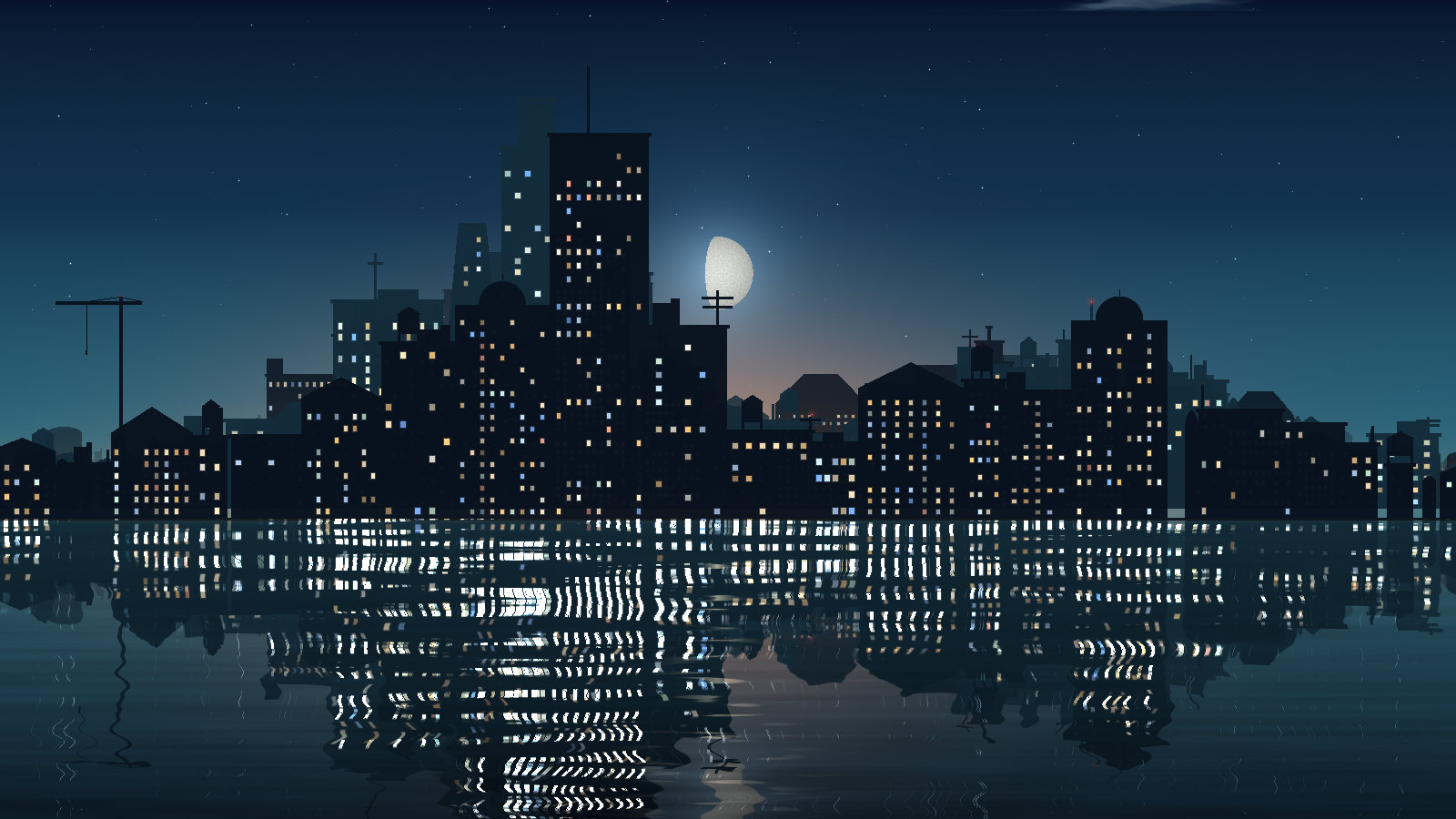 City Skyline at blue hour